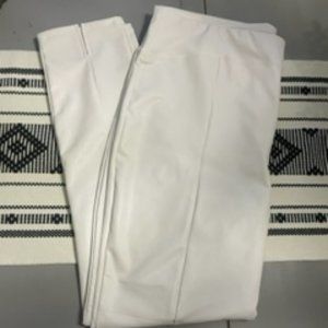 Express Super High Waisted Faux Leather Front Slit Leggings